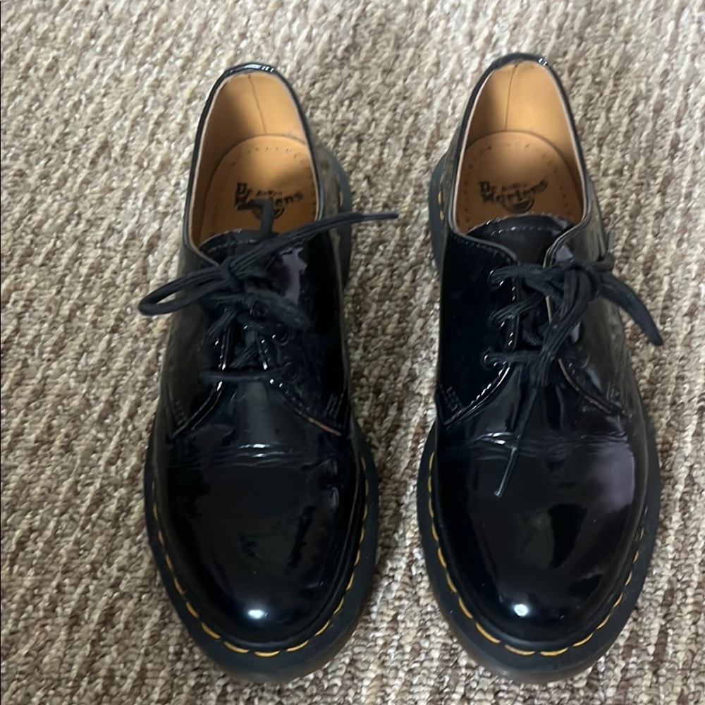 Dr. Martens Black Patent Leather Flats